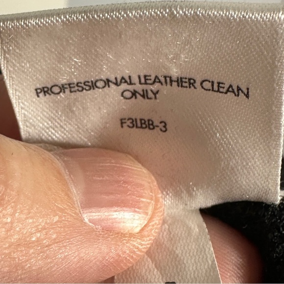 Eileen Fisher wool and leather jacket, asymmetrical, size small, fall - Picture 6 of 11